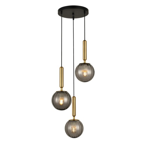 Lampa wisząca Ravena  PND-2324-3A BRO+SG Italux