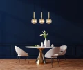 Lampa wisząca Ravena  PND-2324-3L BRO+AMB Italux