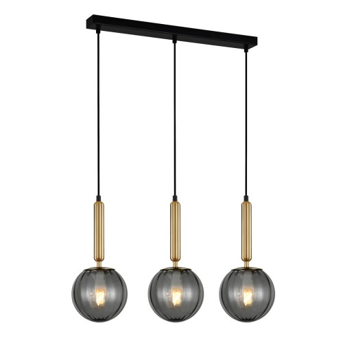 Lampa wisząca Ravena  PND-2324-3L BRO+SG Italux