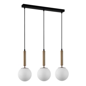 Lampa wisząca Ravena  PND-2324-3L GD+OPA Italux