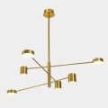 Lampa wisząca Remdal  PND-16374-6-COP-GD-4K Italux