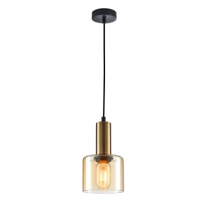 Lampa wisząca Santia  PND-65342-1-BRO+AMB Italux