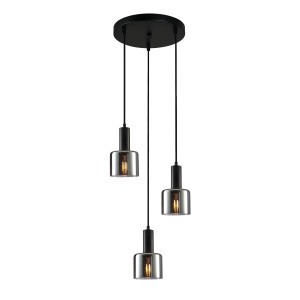 Lampa wisząca Santia  PND-65342-3A-BK+SG Italux