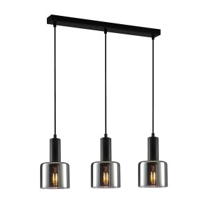 Lampa wisząca Santia  PND-65342-3-BK+SG Italux