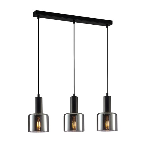 Lampa wisząca Santia  PND-65342-3-BK+SG Italux