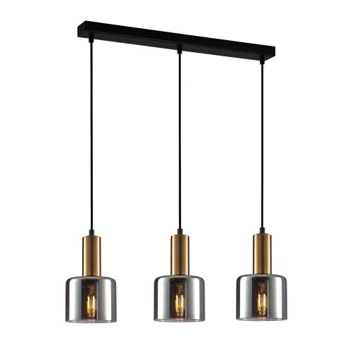 Lampa wisząca Santia  PND-65342-3-BRO+SG Italux