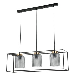 Lampa wisząca Sinella  PND-23231-3-BK+SG Italux