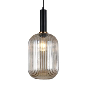 Lampa wisząca Antiola  PND-5588-1L-BK+AMB Italux