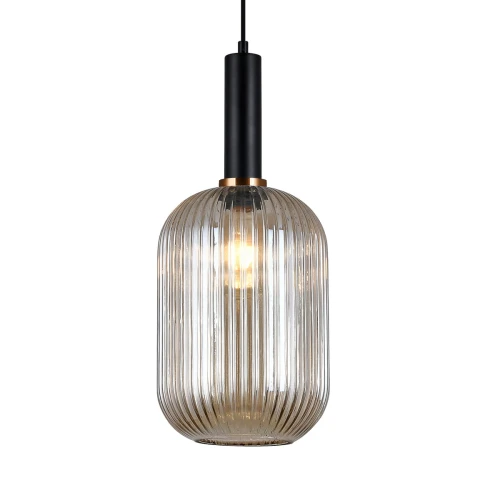 Lampa wisząca Antiola  PND-5588-1L-BK+AMB Italux