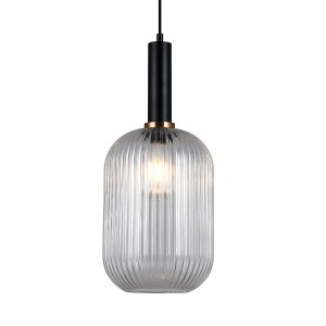 Lampa wisząca Antiola  PND-5588-1L-BK+CL Italux