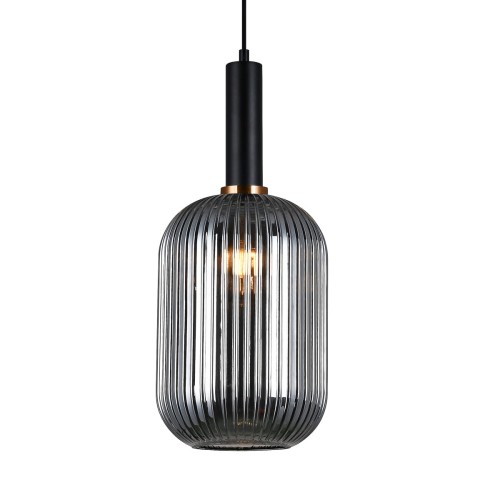 Lampa wisząca Antiola  PND-5588-1L-BK+SG Italux