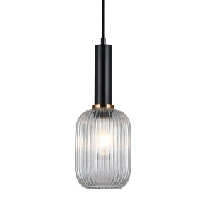 Lampa wisząca Antiola  PND-5588-1M-BK+CL Italux