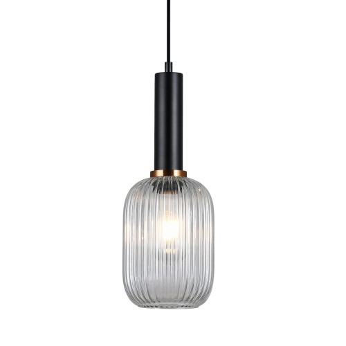 Lampa wisząca Antiola  PND-5588-1M-BK+CL Italux