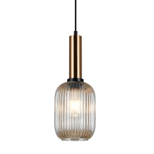 Lampa wisząca Antiola  PND-5588-1M-BRO+AMB Italux