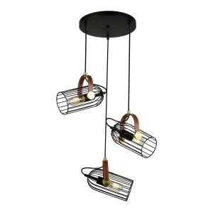 Lampa wisząca Antoin  PND-2445-3-BK Italux