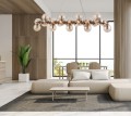 Lampa wisząca Cabella  PND-5252-A-25-GD-CGN Italux