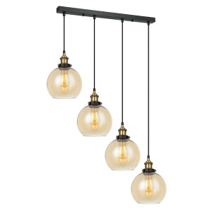 Lampa wisząca Cardena  MDM-4330/4 GD+AMB Italux