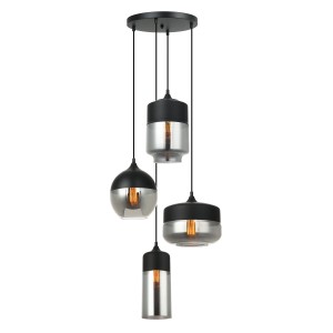 Lampa wisząca Molina  MDM-4364/4 BK+SG Italux