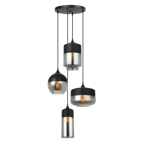 Lampa wisząca Molina  MDM-4364/4 BK+SG Italux