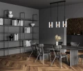 Lampa wisząca Sardo  PND-5581-3-BK+SG Italux