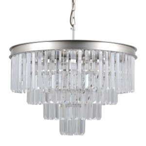 Lampa wisząca Verdes  PND-44372-8A-SLVR-BRW Italux