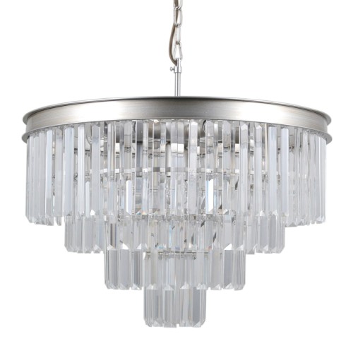 Lampa wisząca Verdes  PND-44372-8A-SLVR-BRW Italux