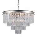 Lampa wisząca Verdes  PND-44372-8A-SLVR-BRW Italux