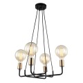 Lampa wisząca Betty  MDM-3901/4 BK+BRO Italux