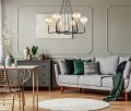 Lampa wisząca Betty  MDM-3901/6 BK+BRO Italux