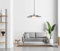 Lampa wisząca Sarah nowoczesna ze szklanym i drucianym kloszem Italux
