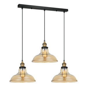 Lampa wisząca Hubert  MDM-2381/3 GD+AMB Italux