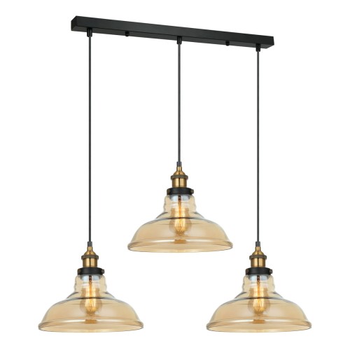 Lampa wisząca Hubert  MDM-2381/3 GD+AMB Italux