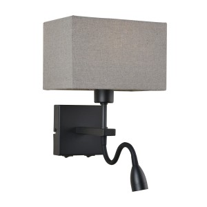 Lampa przy łóżkowa Norte  WL-1122-2-BL-BM-RC-GR Italux