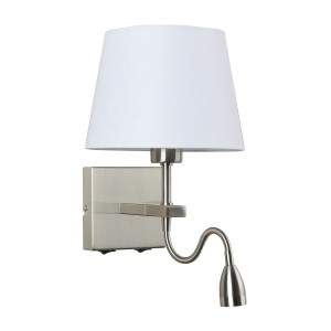 Lampa przy łóżkowa Norte  WL-1122-2-BL-SN-RO-WH Italux