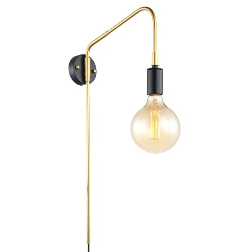 Kinkiet Malene  MBM3386/1 BK+GD Italux