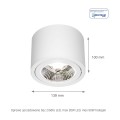 Oprawa sufitowa spot ruchoma AR111 biała okrągła Chloe SLIP005012 Spectrum