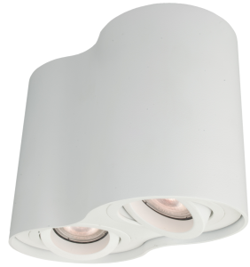 Lampa spot tuba podwójna biała regulowana Light