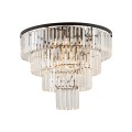 Plafon CRISTAL BLACK L z czterema rzędami podłużnych kryształków Nowodvorski Lighting