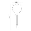 Lampa solarna śr. 20cm IP44 Solis KTSS20NB KOBI