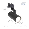 Oprawa na szynoprzewód 3F MADARA MINI II GU10 SLIP003007 Spectrum