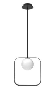 LAMPA WISZĄCA TULA 1 CZARNY 140x12x26 | Candellux 50101074