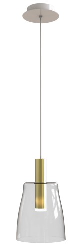 LAMPA WISZĄCA MODENA 1 ZŁOTY 140x15x15 | Candellux 50133069