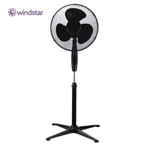 Wentylator podłogowy 45W czarny regulowany VIENTO KZWVOP45WC Kobi