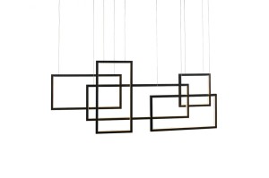 LAMPA WISZĄCA QUADRATUS BLACK AZ2850 Azzardo