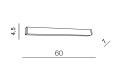 Kinkiet PETER 60 4000 CHROME AZ2088 Azzardo