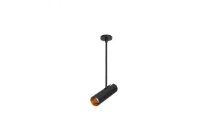 Lampa sufitowa LENS ROUND BLACK/GOLD AZ3518 Azzardo