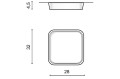 Plafon PIENZA 4000K GREY AZ2720 AZzardo