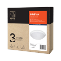 BREVA, plafon oświetleniowy z mikrofalowym czujnikiem ruchu, 60W, E27, IP44, poliwęglan mleczny AD-PL-316WE27PMM Orno