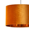 Lampa wisząca TERCINO ORANGE z pomarańczowym, welurowym kloszem TK Lighting