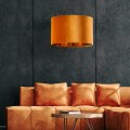 Lampa wisząca TERCINO ORANGE z pomarańczowym, welurowym kloszem TK Lighting